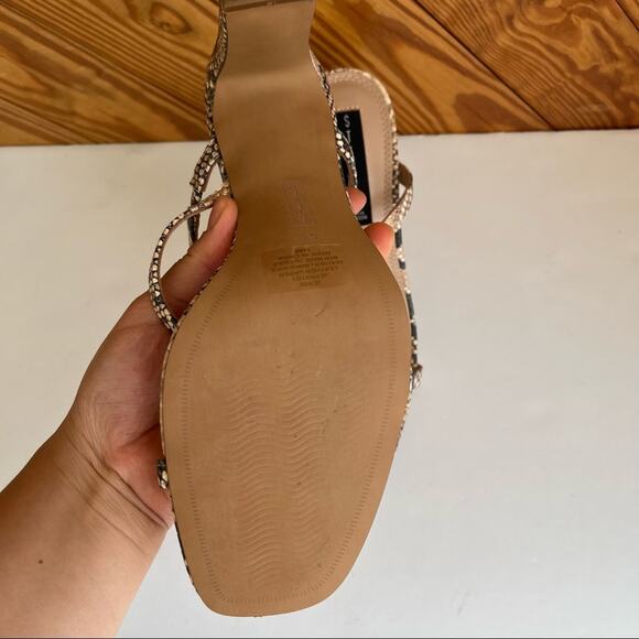 Steve Madden Jerri Leather Heel Snake Print Multi - Picture 7 of 8